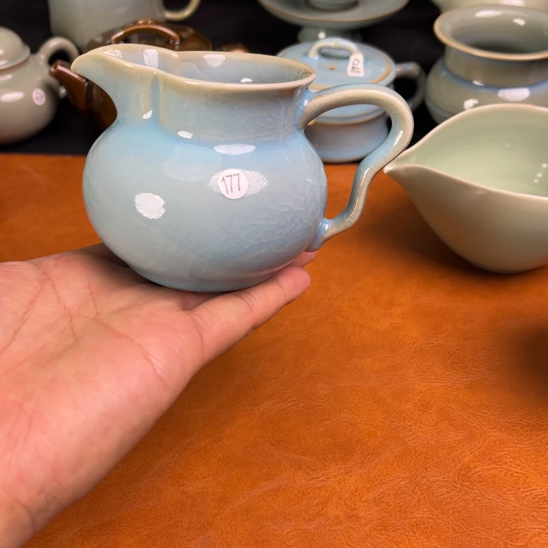 【闪购商品】葫芦公道杯天蓝釉