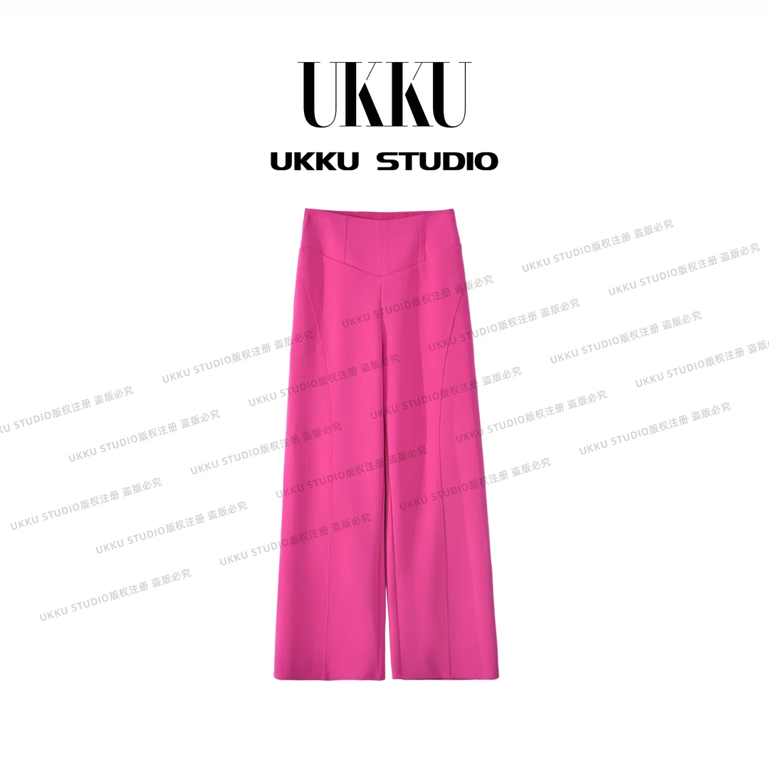 小文【UKKUSKUDIO】秋冬网红款气质修身时尚百搭休闲长裤914721