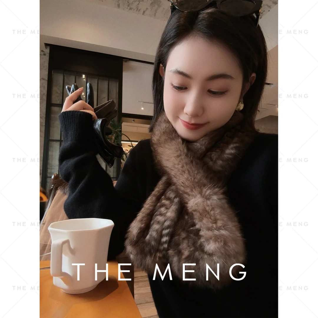 THE MENG【见面礼】珍宝贵妇级单品软糯皮草围巾#M253W1501 TZ