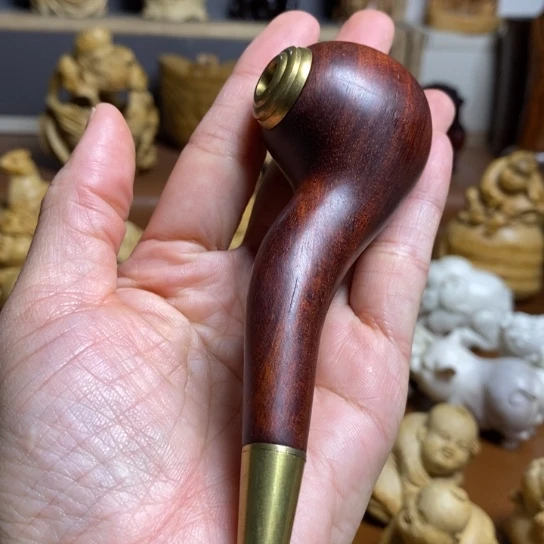 染料紫檀（血檀）手工制作摆件手把福利