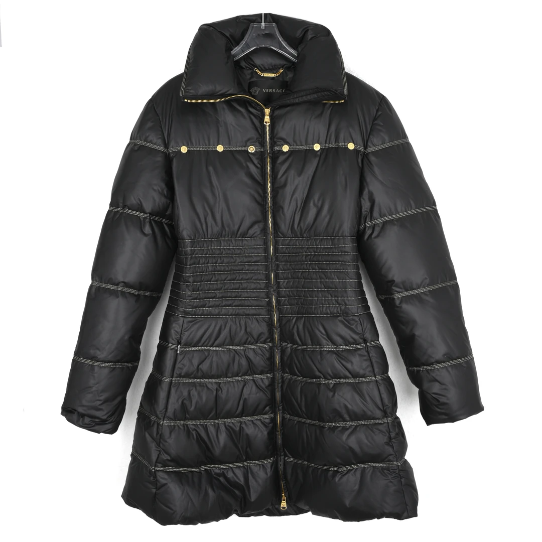 VERSACE/范思哲女士中长款修身鹅绒羽绒服A84245 A223395 A1008