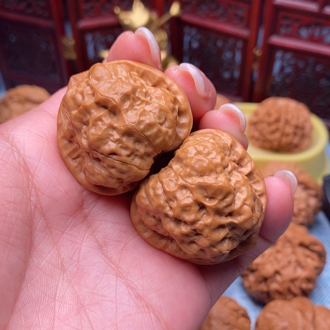 文玩核桃把件三角蛙37全品