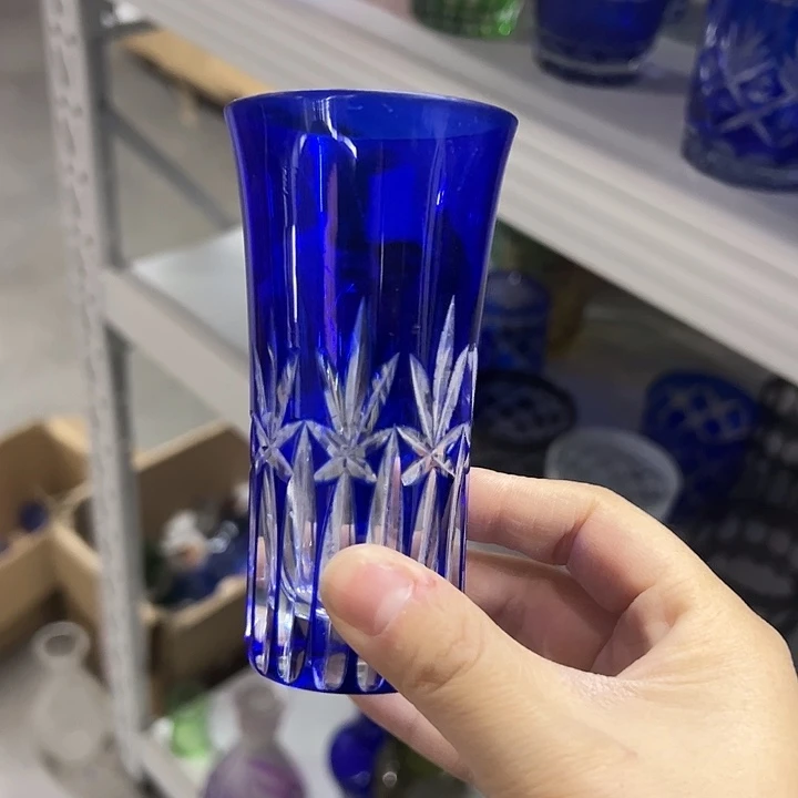 平底款水晶玻璃微瑕一个
