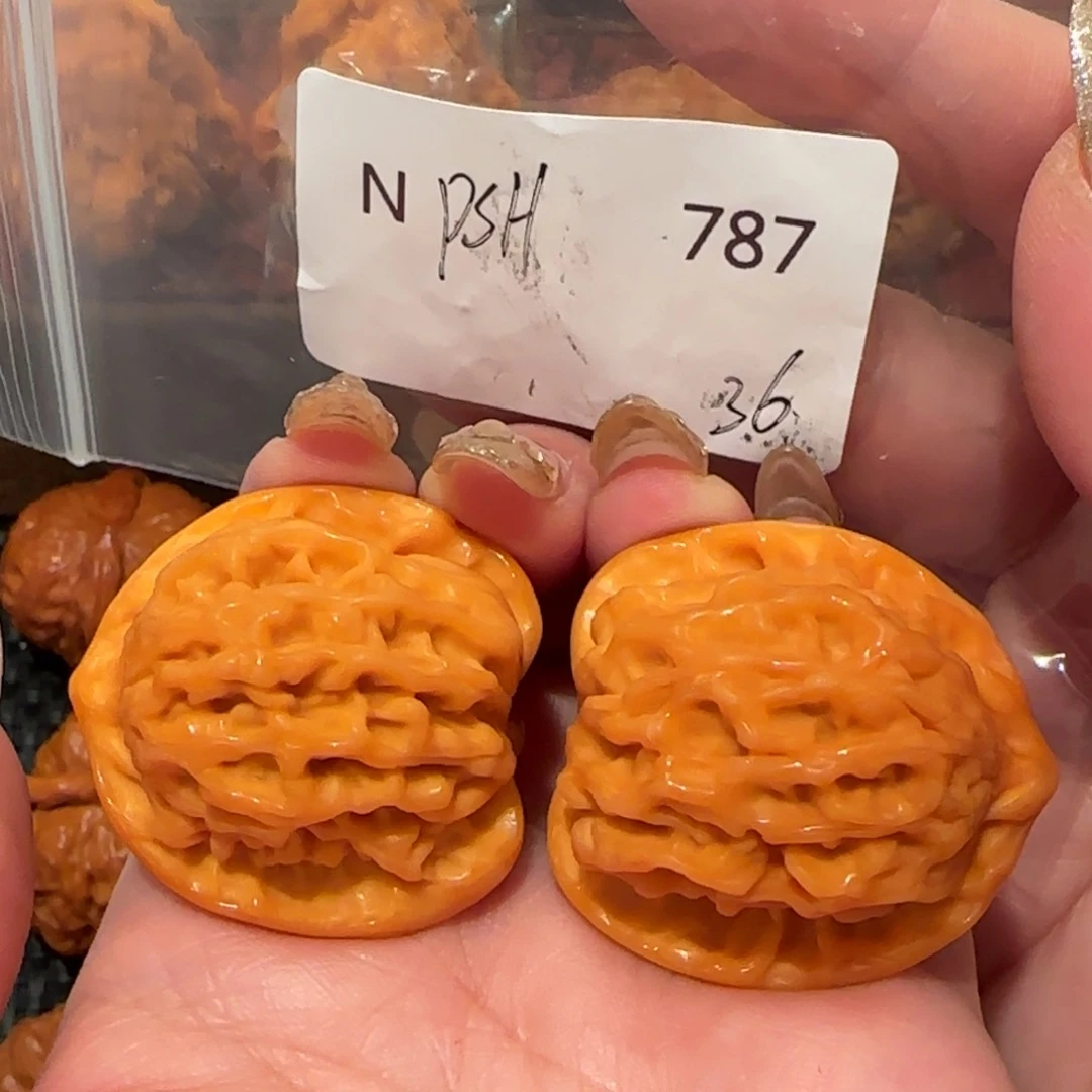 桃核吊坠粗筋盘山35精品