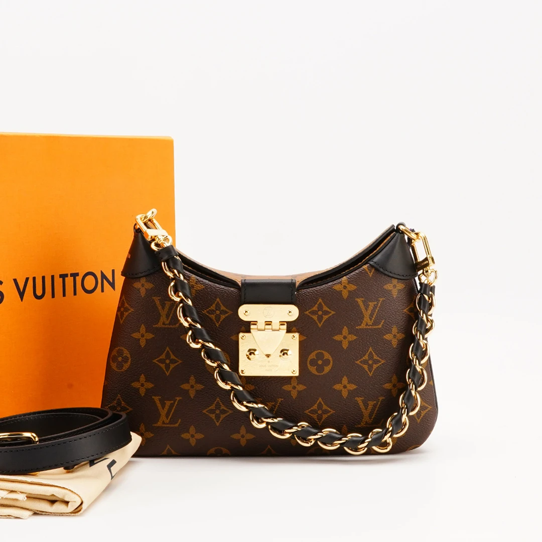 99新 LouisVuitton/路易威登 【白菜】新款黑Twinny牛角/BG23006676