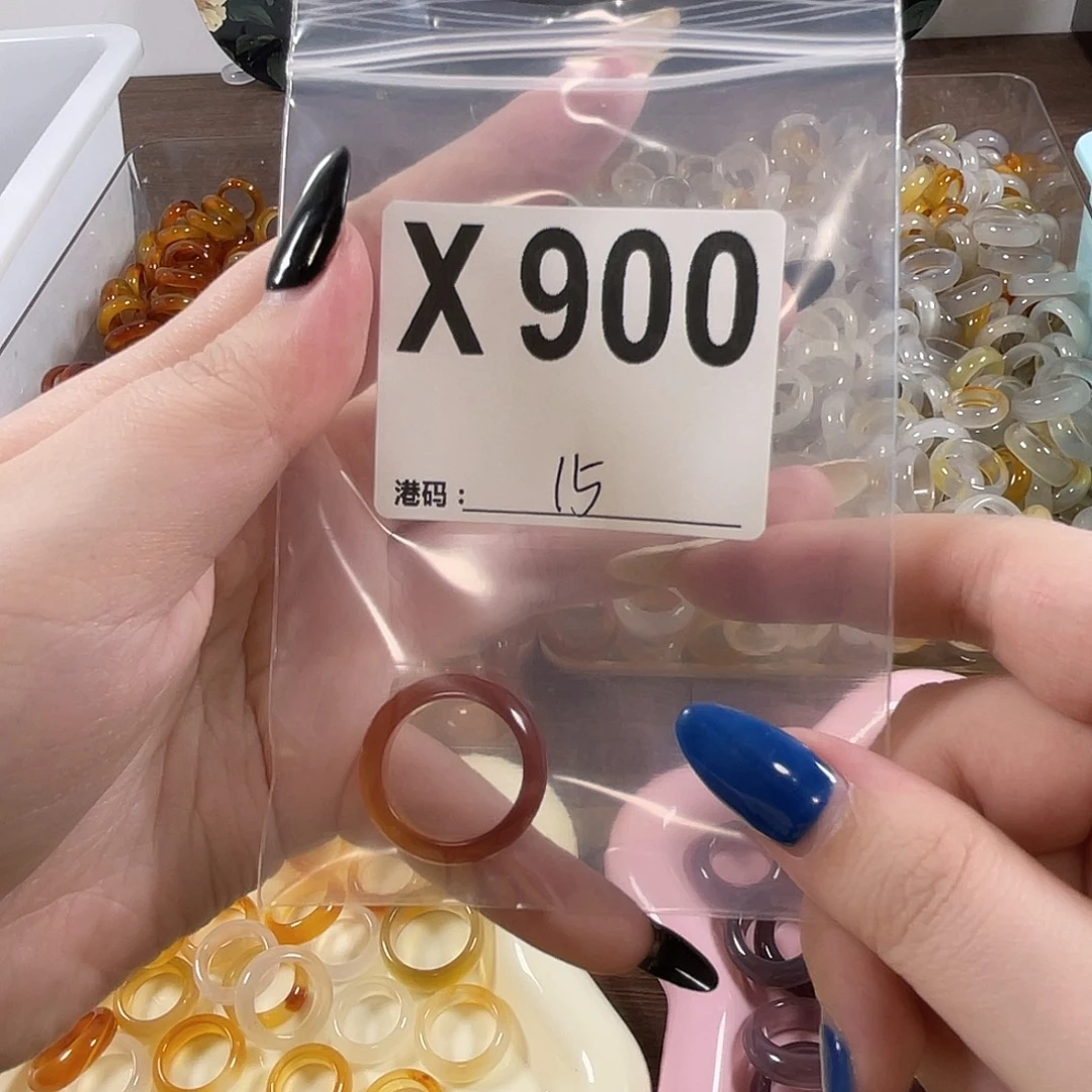 玛瑙/玉髓未镶嵌戒指900