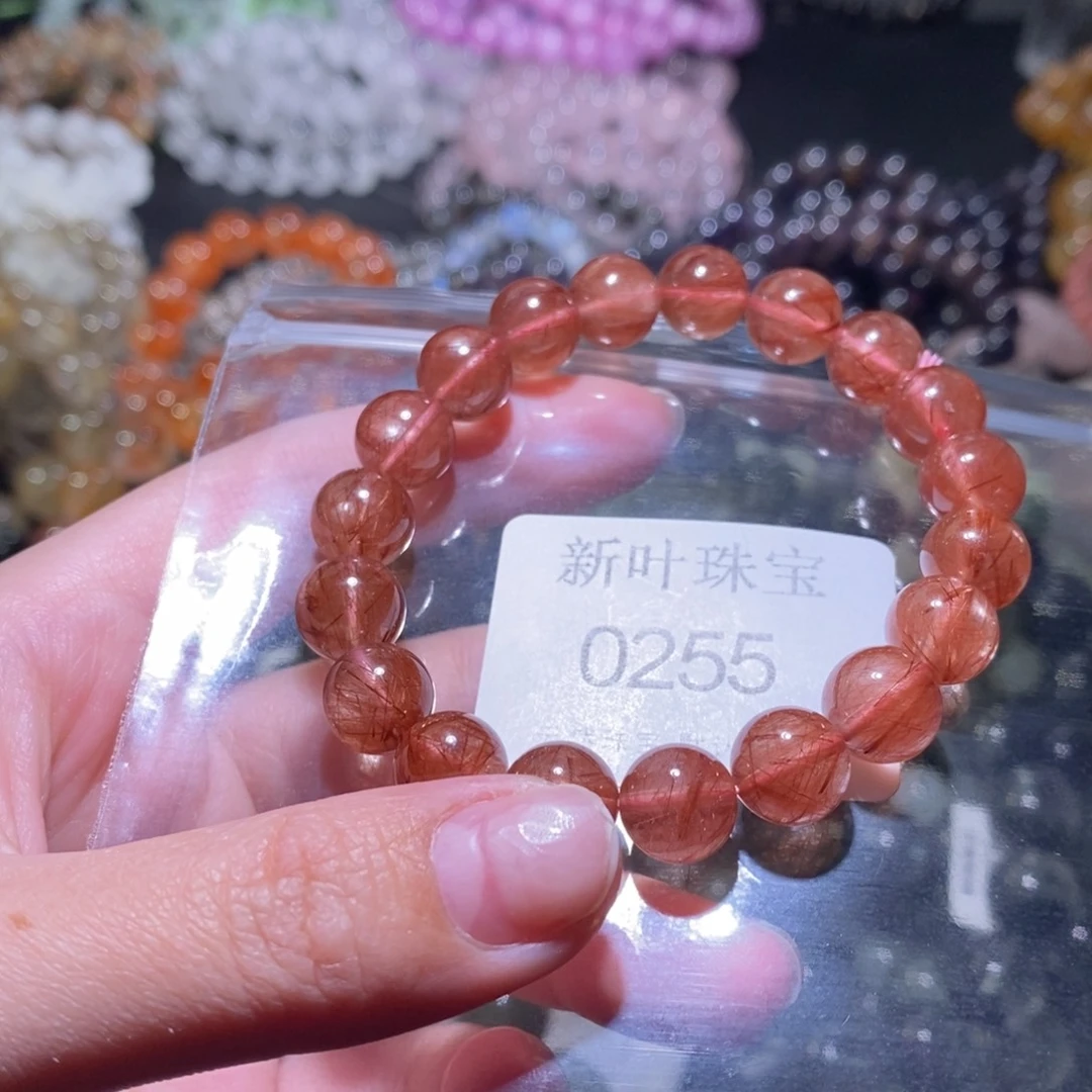 未镶嵌水晶手链红兔毛