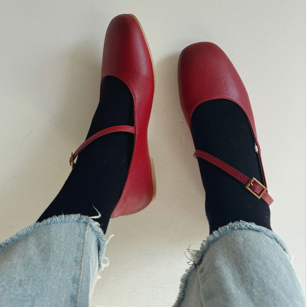 2025东大门新款真真平底鞋