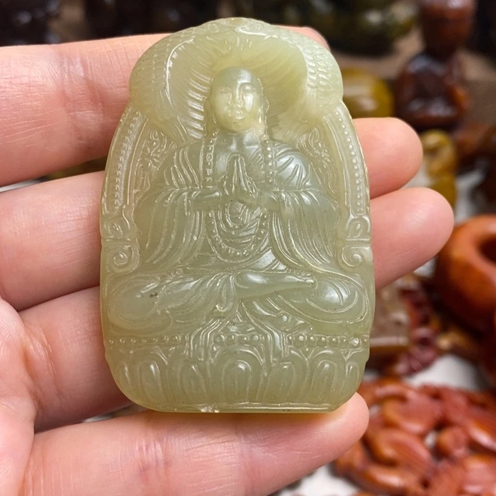 蛇纹石玉未镶嵌颈饰22