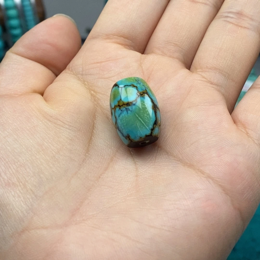 高瓷精品三彩桶珠w