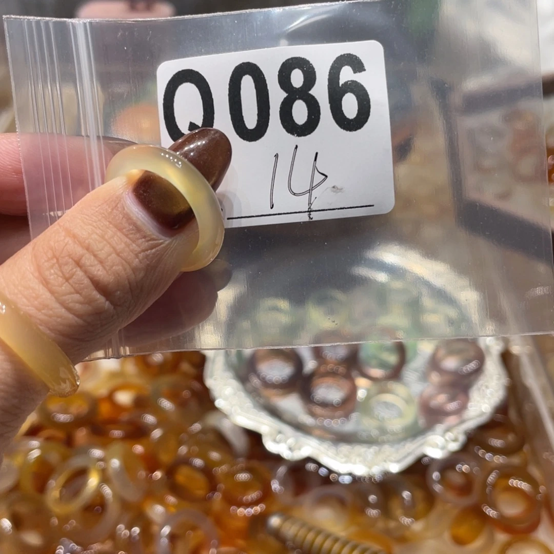 玛瑙/玉髓未镶嵌戒指086