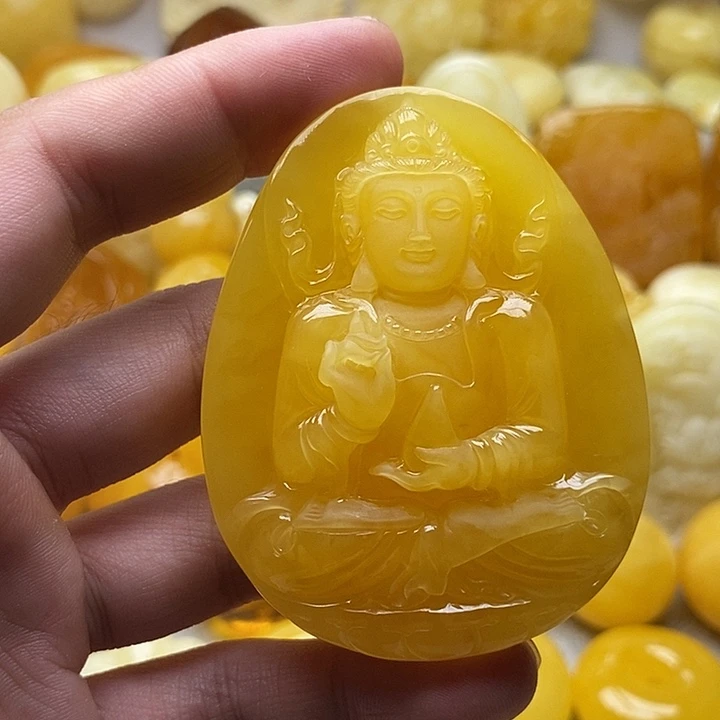 琥珀颈饰未镶嵌琥珀蜜蜡吊坠