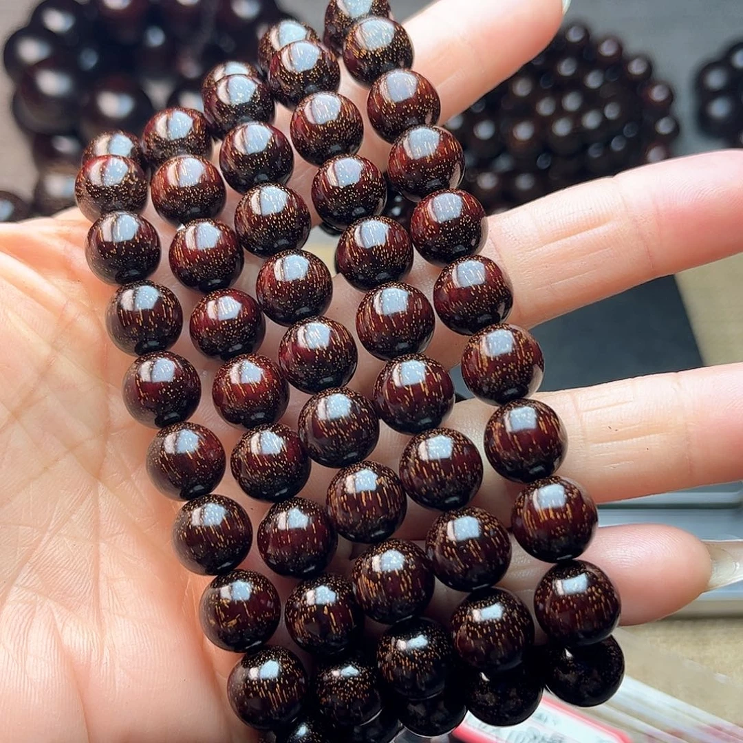 檀香紫檀（小叶紫檀）1.0 108颗 爆星