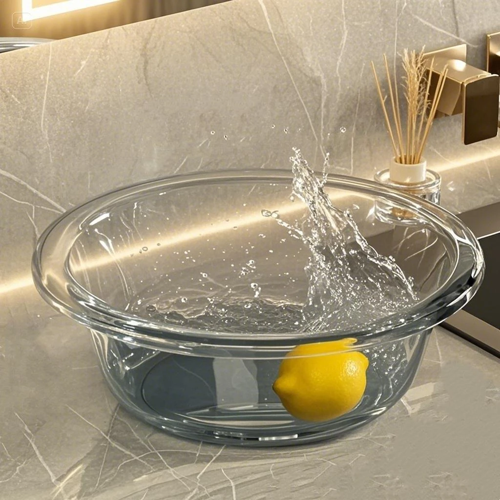 洗脸盆家用洗菜洗碗洗头加厚耐用食品级轻奢透明高颜值洗衣塑料盆