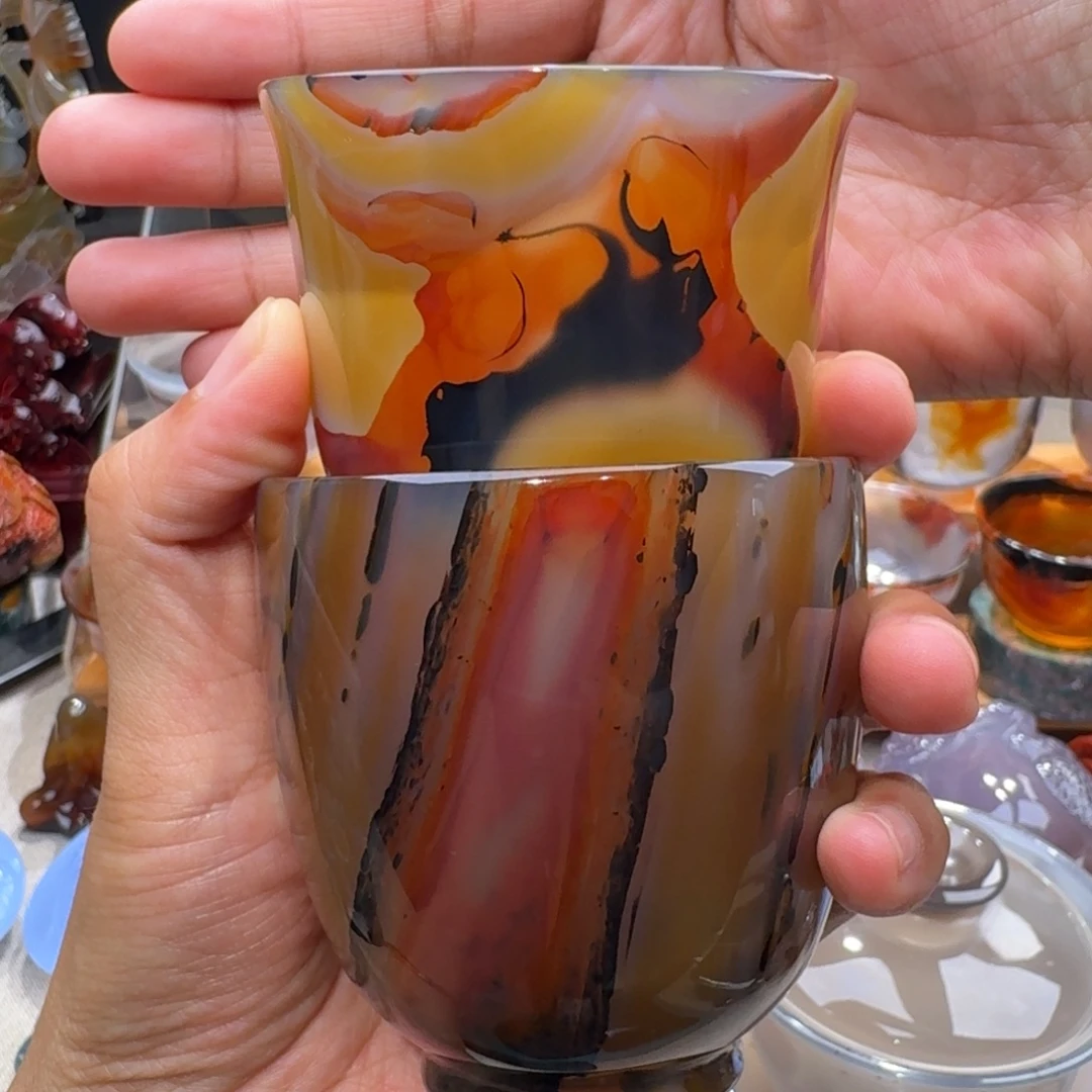 闲***入定制玛瑙玛瑙茶杯