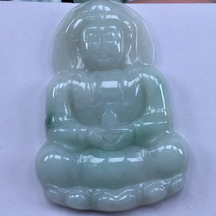 颈饰未镶嵌翡翠观音