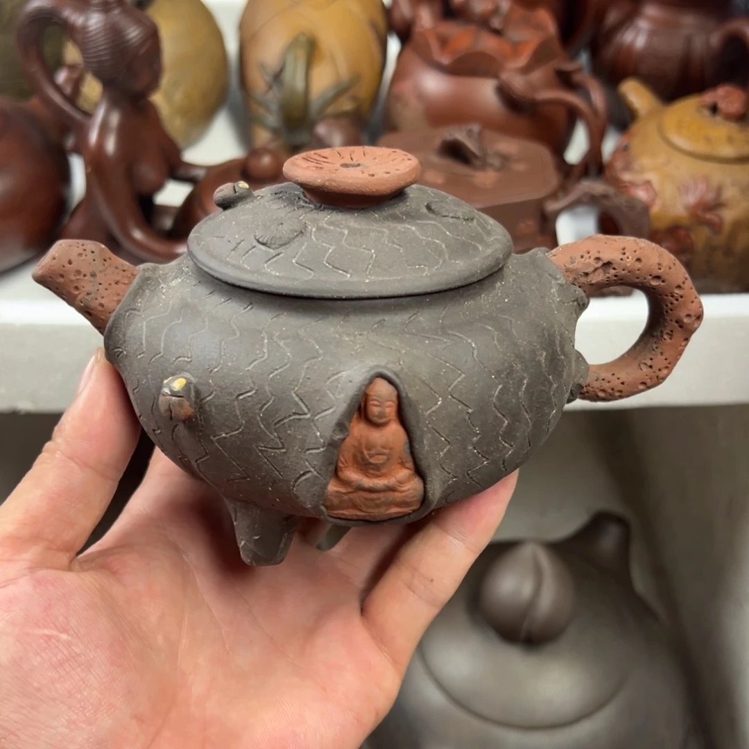 茶壶紫砂宜兴原矿紫砂壶240毫升容量