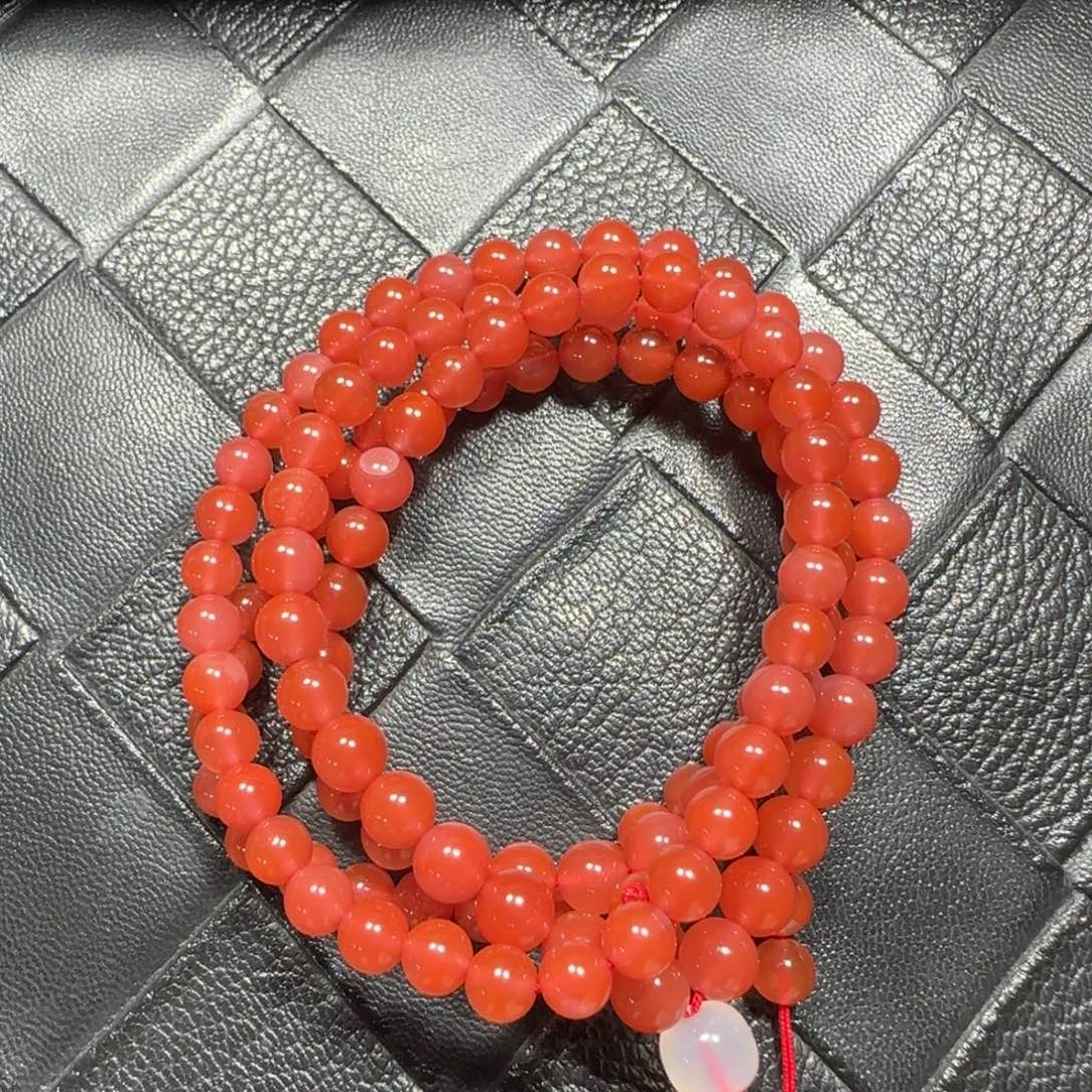 南红玛瑙未镶嵌手串6mm+