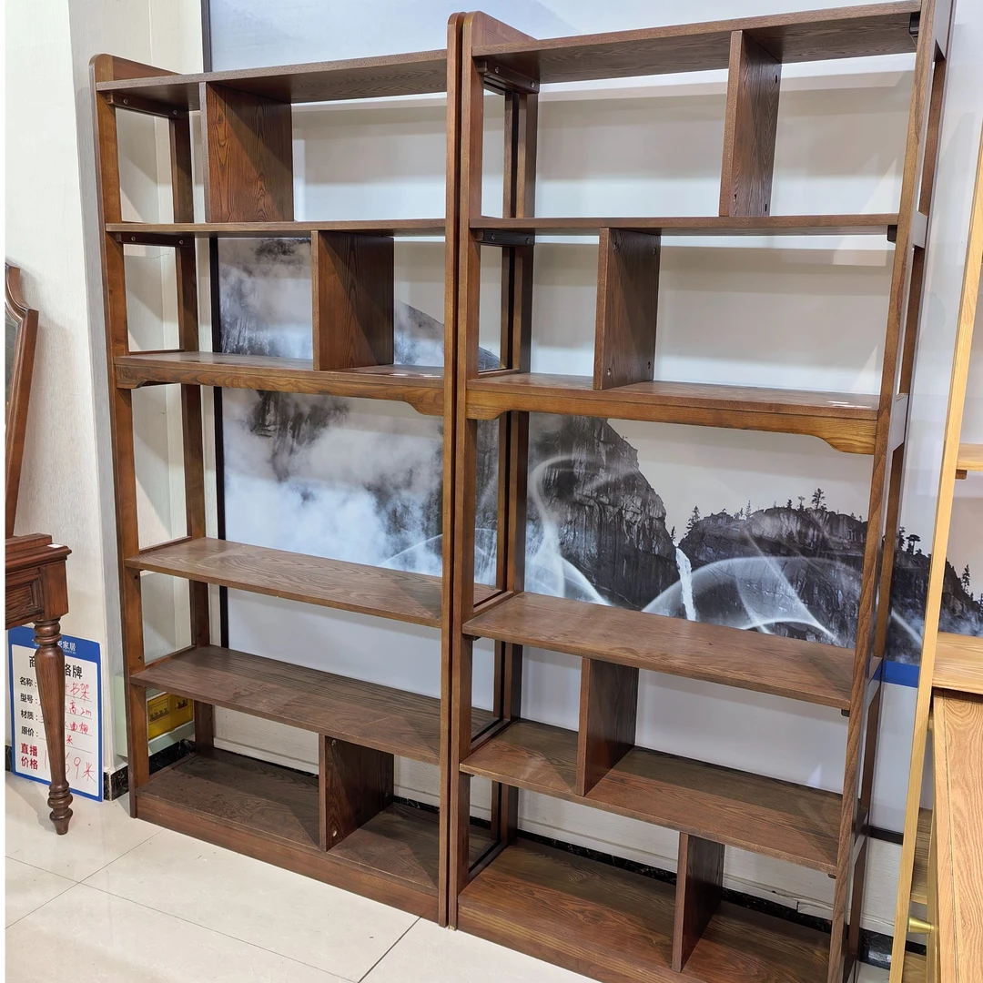 【清仓专属】全实木书架置物架陈列架展示架博古架