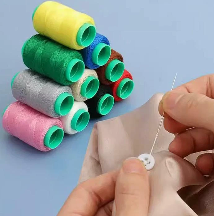 【3黑+3白+4彩色】共十卷光滑无毛糙缝纫线手工线缝袜子缝裤子