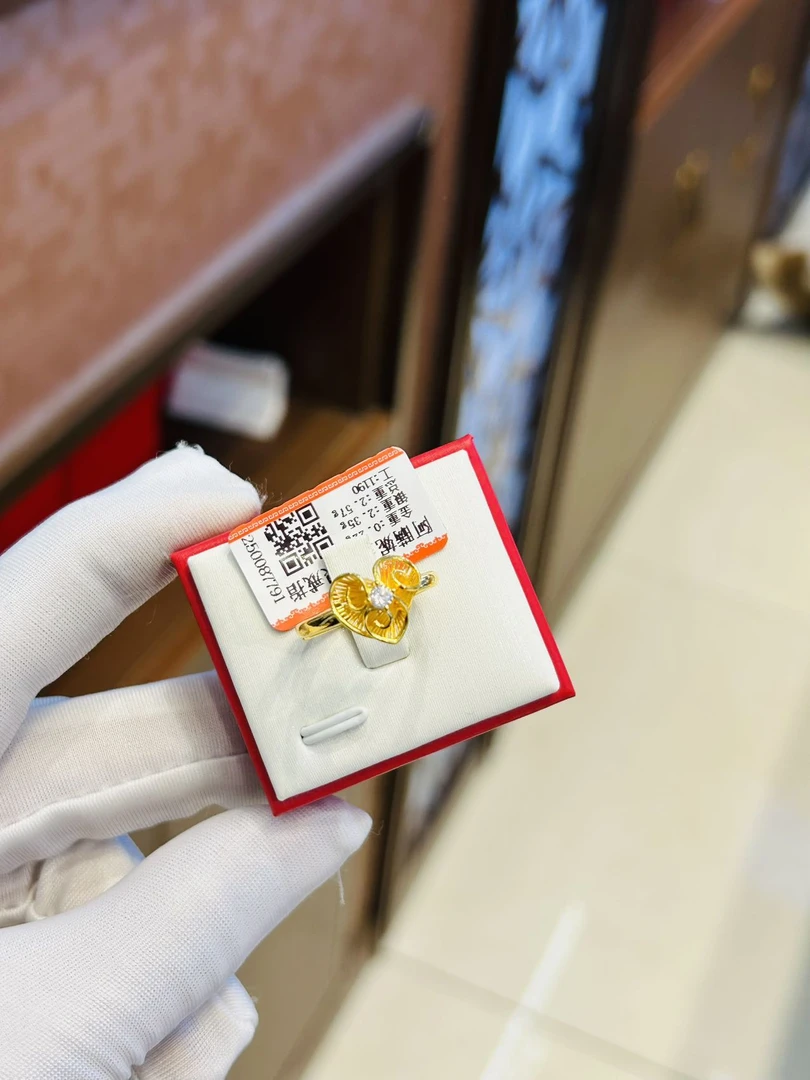 合金戒指 戒指气质轻奢时尚百搭复古金色中古素款