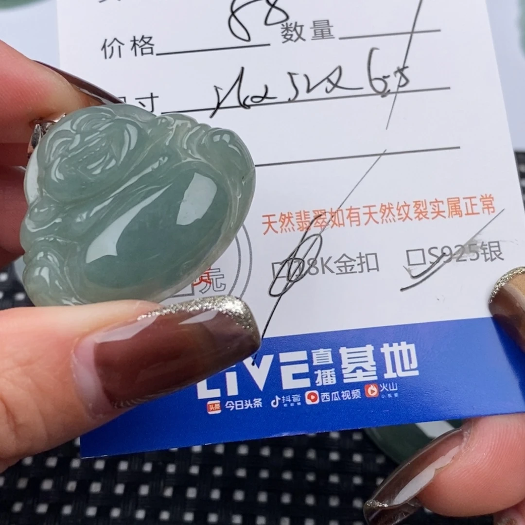 翡翠银S925镶嵌颈饰