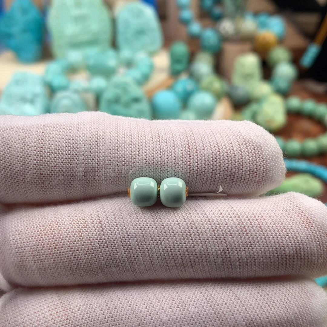 绿松石未镶嵌珠宝奇石6mm