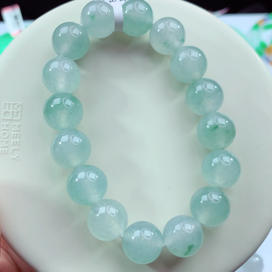 翡翠未镶嵌手链卡12.7