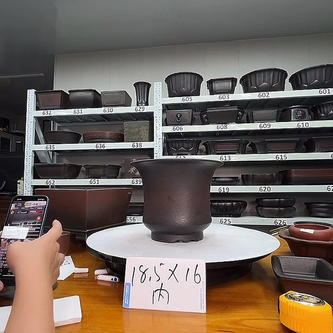 紫砂花盆宜兴紫砂35号