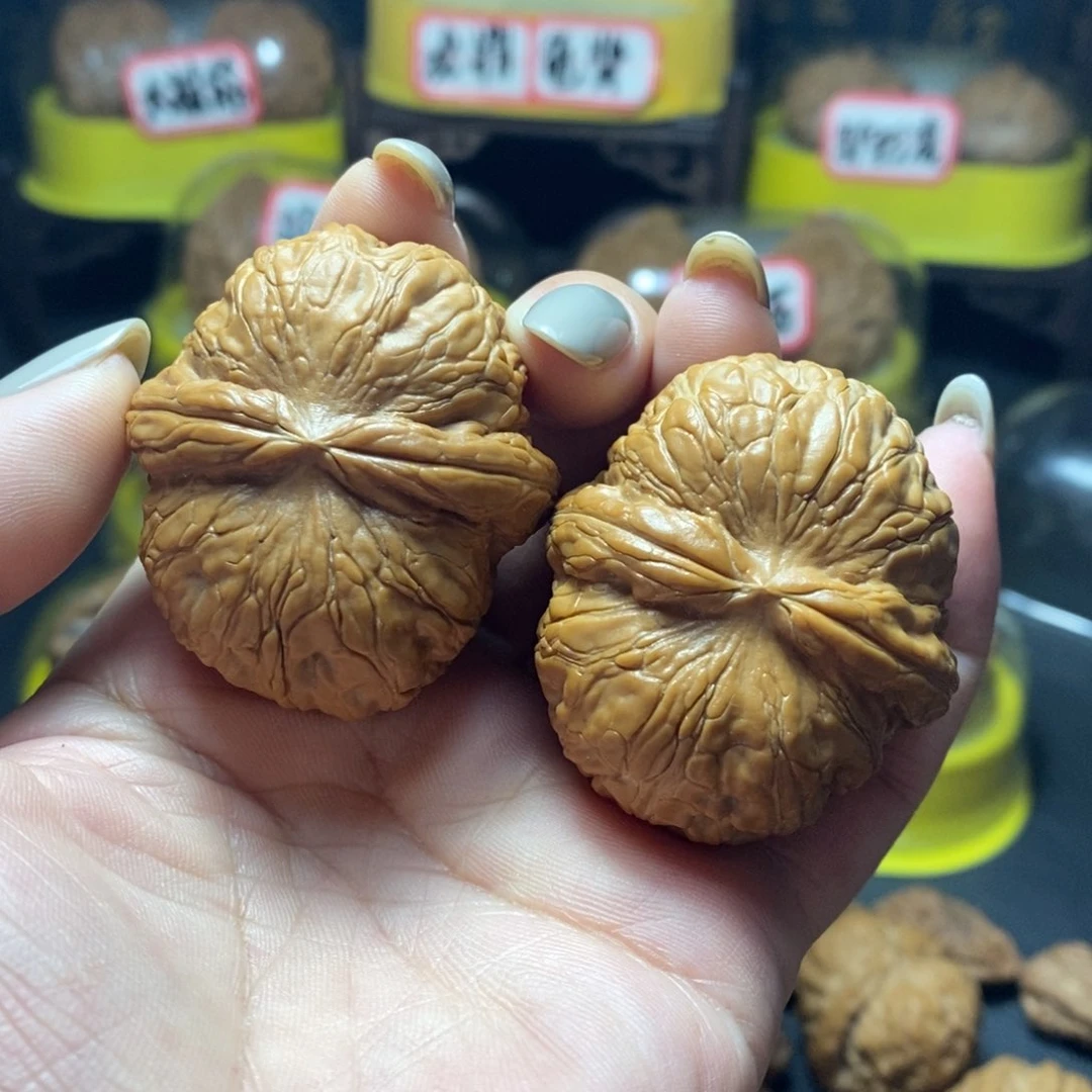 文玩核桃把件3号元宝44尺全品