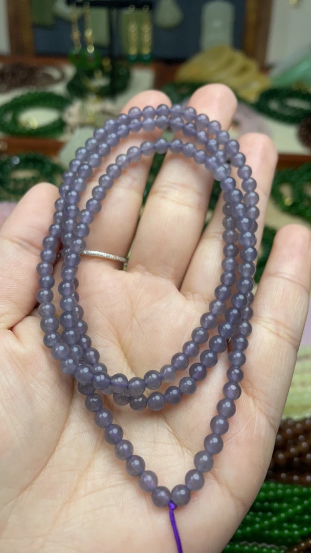 精品烟紫青海卡4小米珠配饰DIY