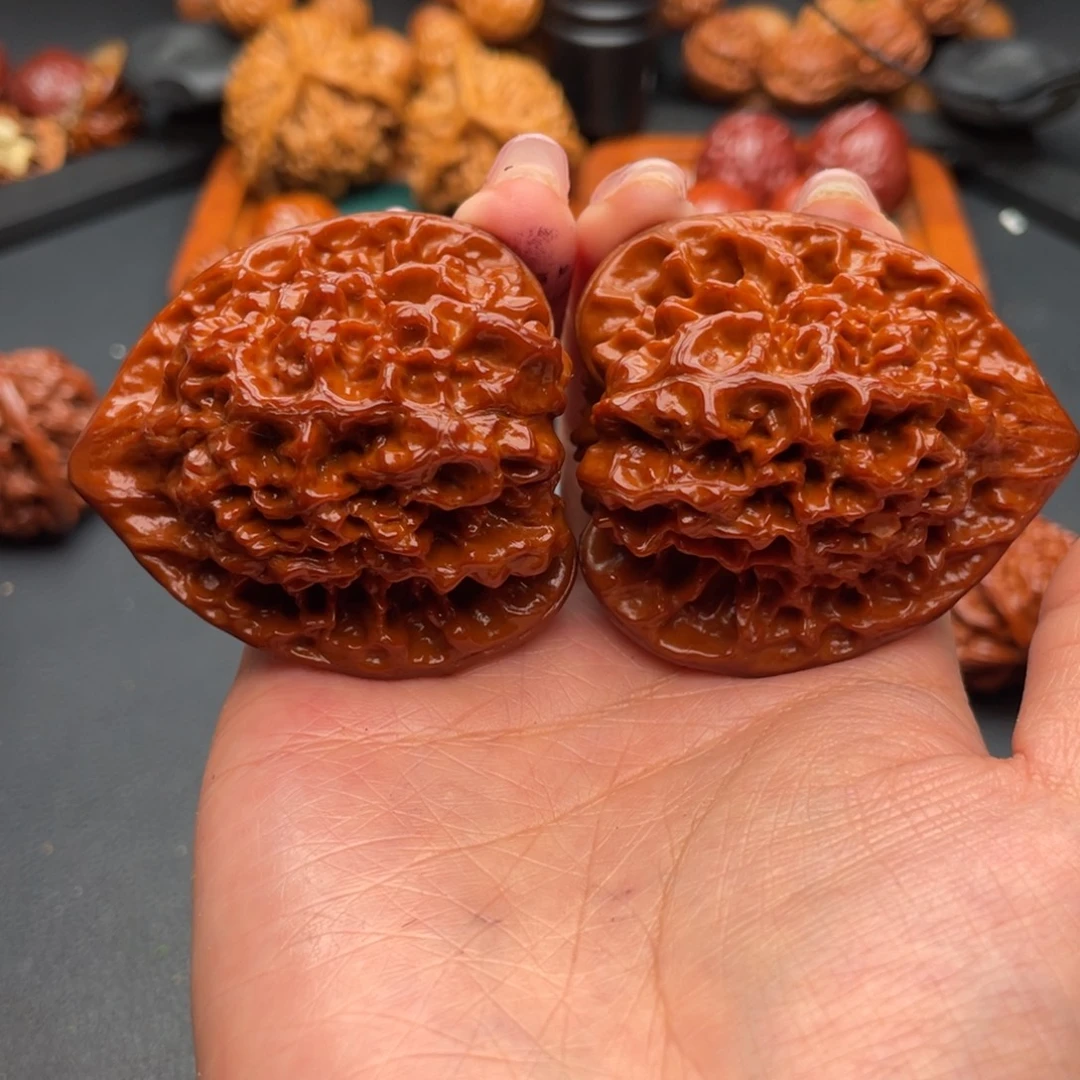 雾***州把件文玩核桃官帽