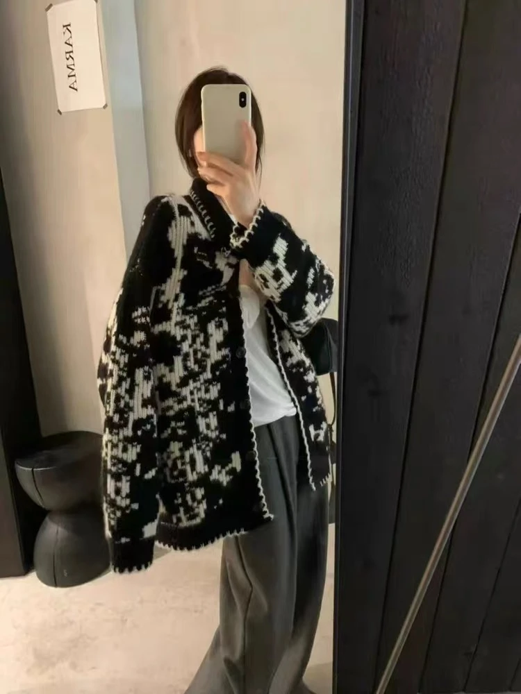 100-160韩系高级时尚气质复古毛衣百搭针织女12