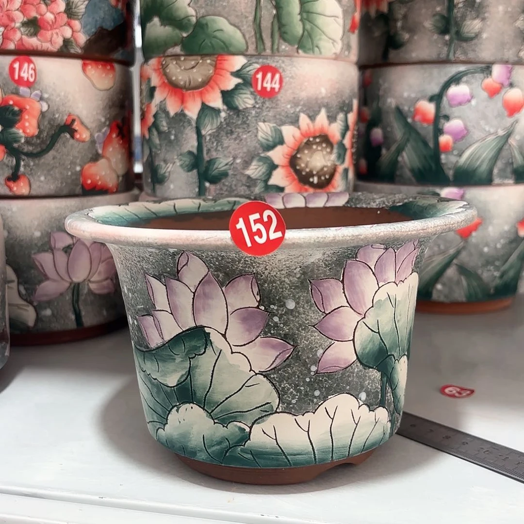 紫砂花盆手工花盆默认微瑕14/12