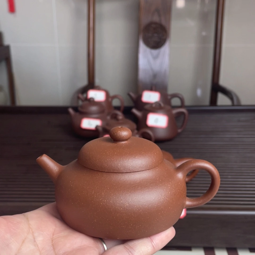 【闪购商品】茶壶紫砂古*红降坡静乐壶～容量：140