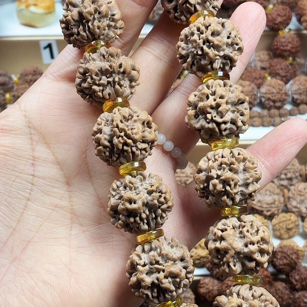 金刚菩提手串收藏版稀有精品0瓣火焰龙珠大尺寸