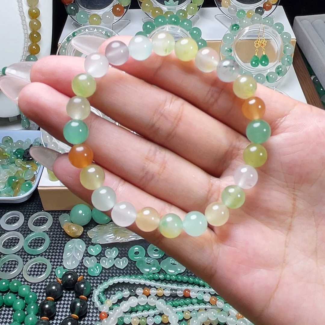 石英质玉合金手链