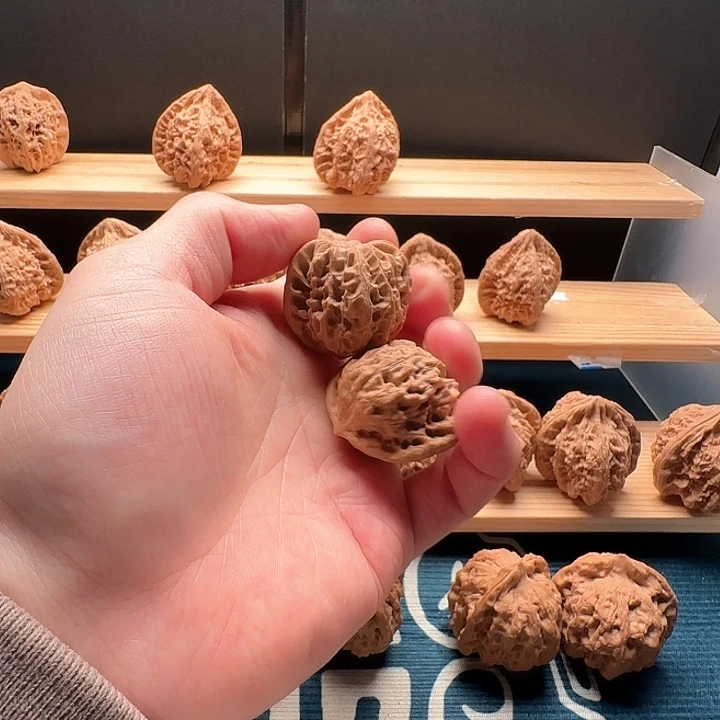 文玩核桃把件休*白蛇