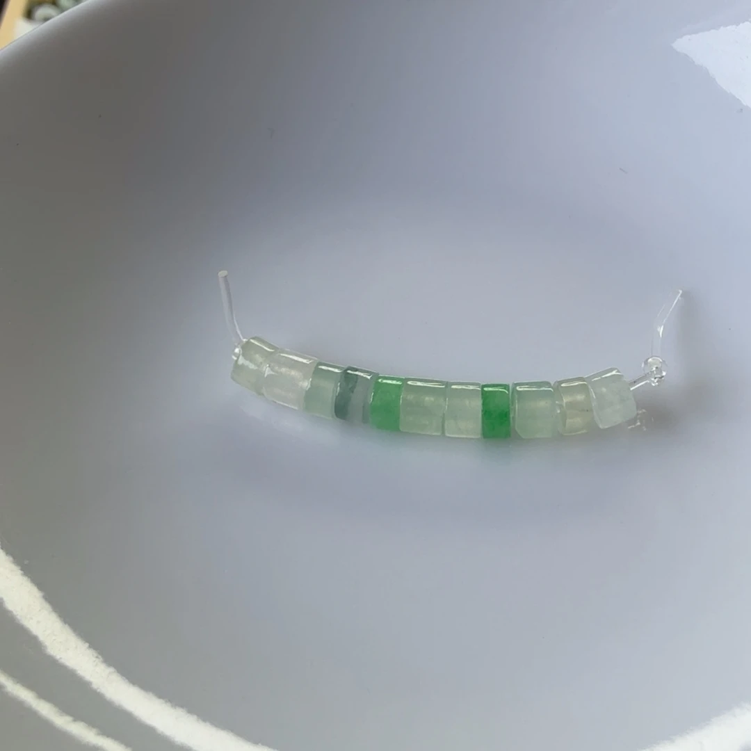翡翠散珠翡翠首饰直径4.2mm/11颗