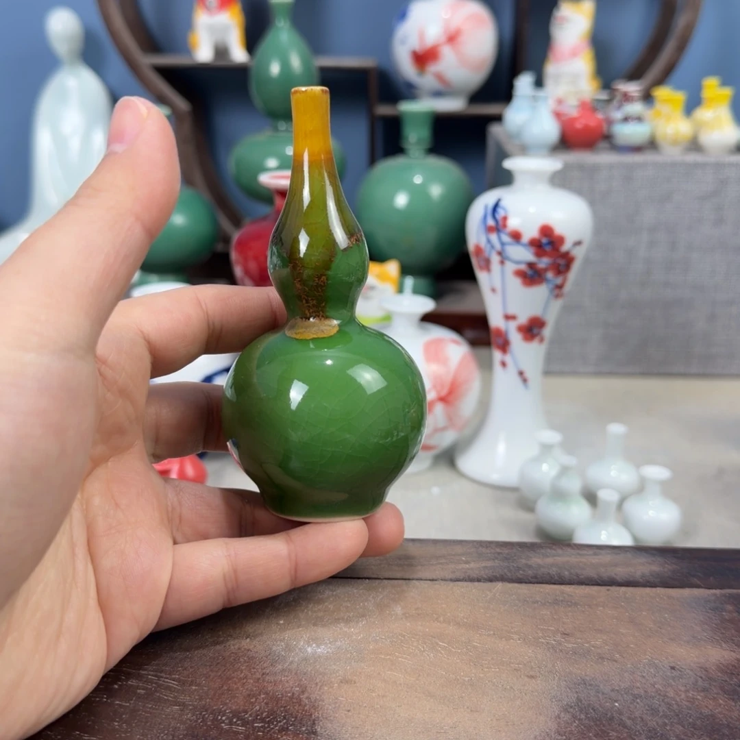 陶瓷手工小花器摆件