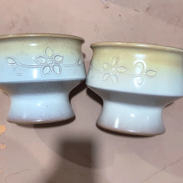 紫砂花盆口径21高度17两只正品
