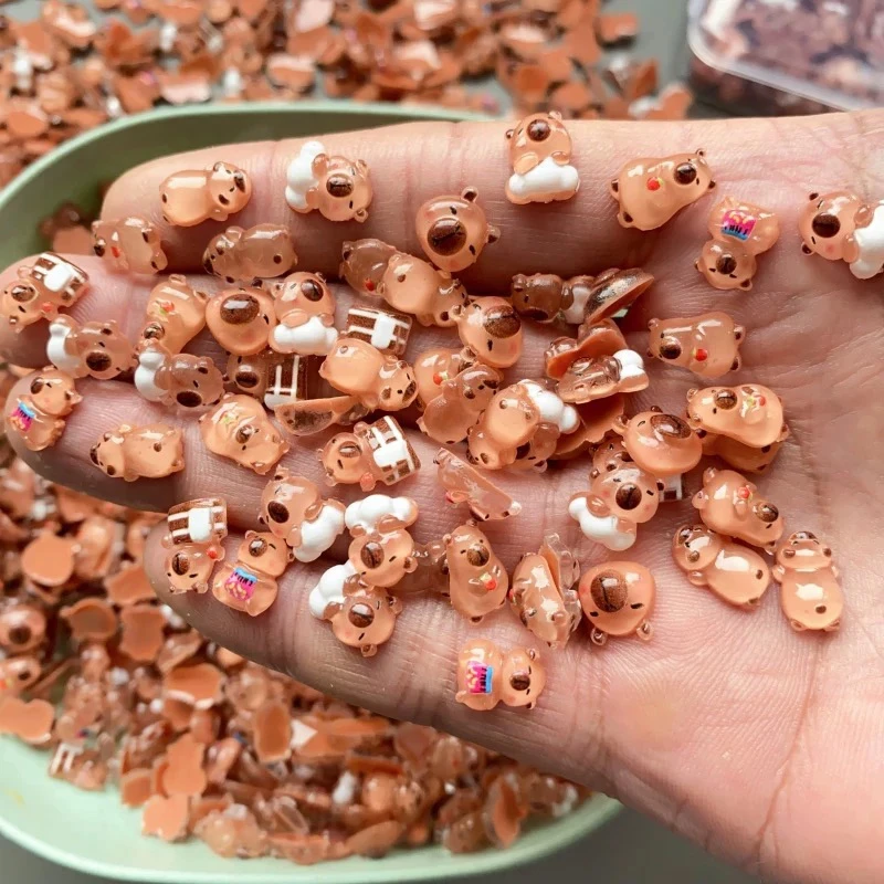 网红超迷你卡皮巴拉小玩意玩偶玩具卡通可爱水豚公仔摆件diy配饰