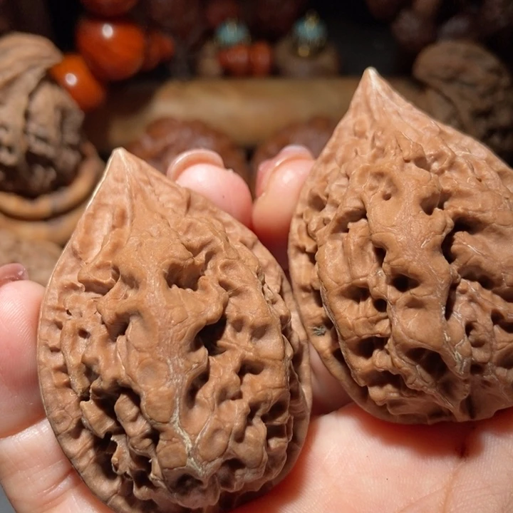 把件文玩核桃东北楸子小雪78