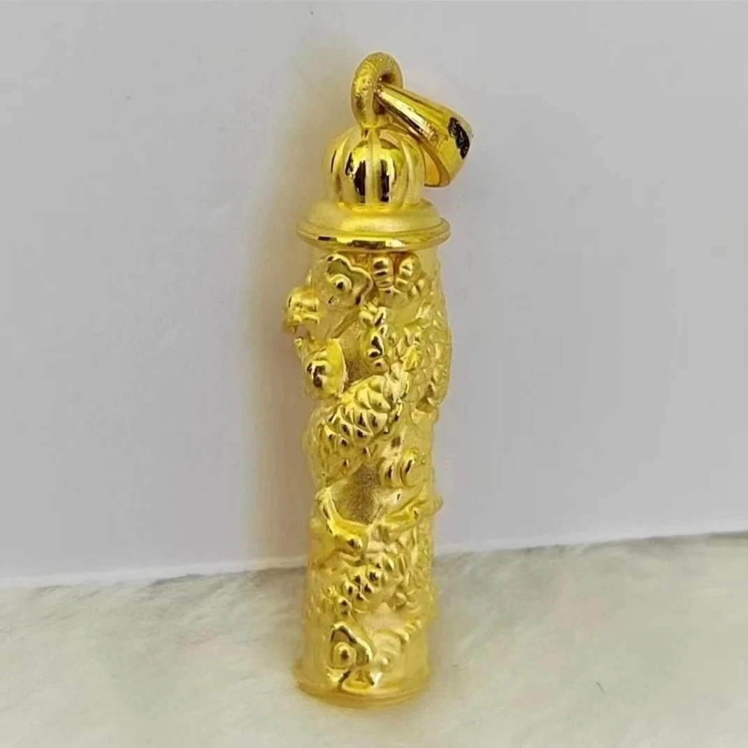 【金展珠宝】足金  龙柱吊坠