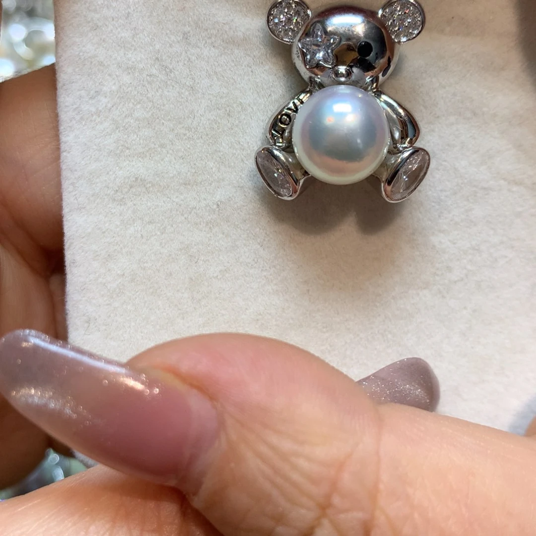 海水珍珠颈饰银S925镶嵌