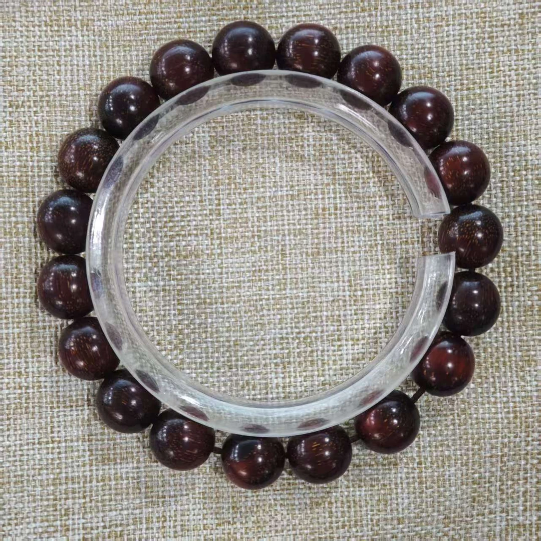 Z18 紫檀圆珠1.0cm单圈手串