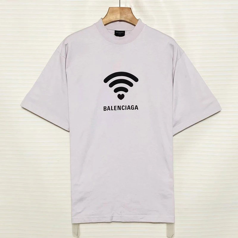 95新 Balenciaga/巴黎世家 WIFI LOGO 短袖/XS码/XG-Y23368