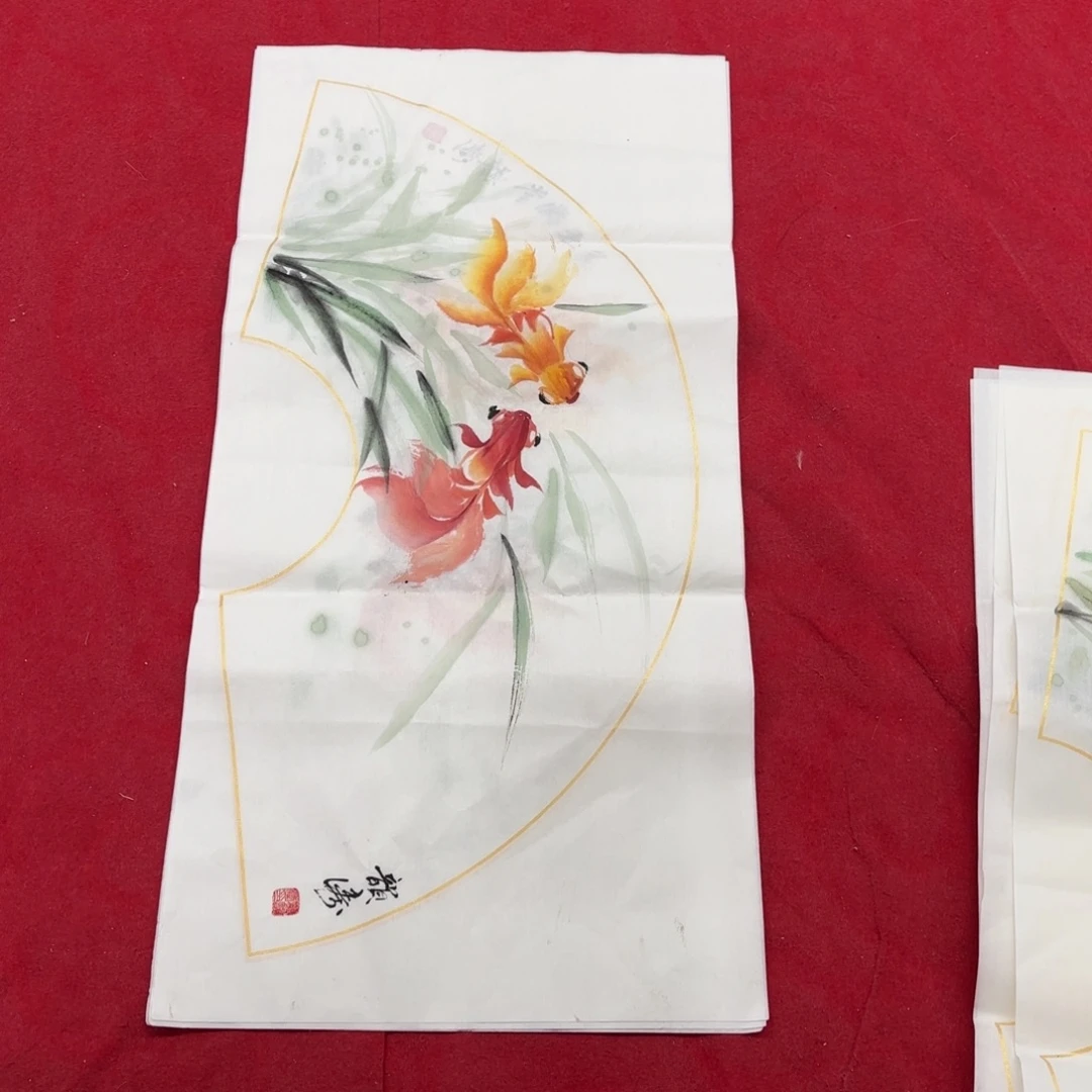 国画花鸟等图案为一体的大型