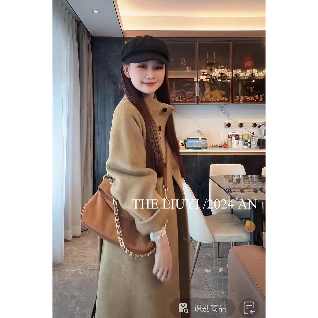 【LIUYI】香榭大衣~双面呢羊毛大衣48173