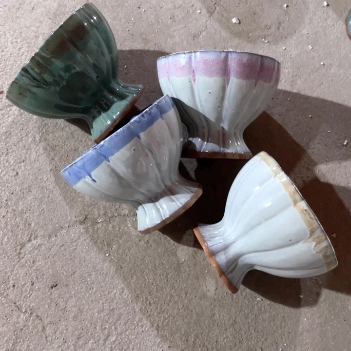 紫砂花盆口径16高度12四个正品